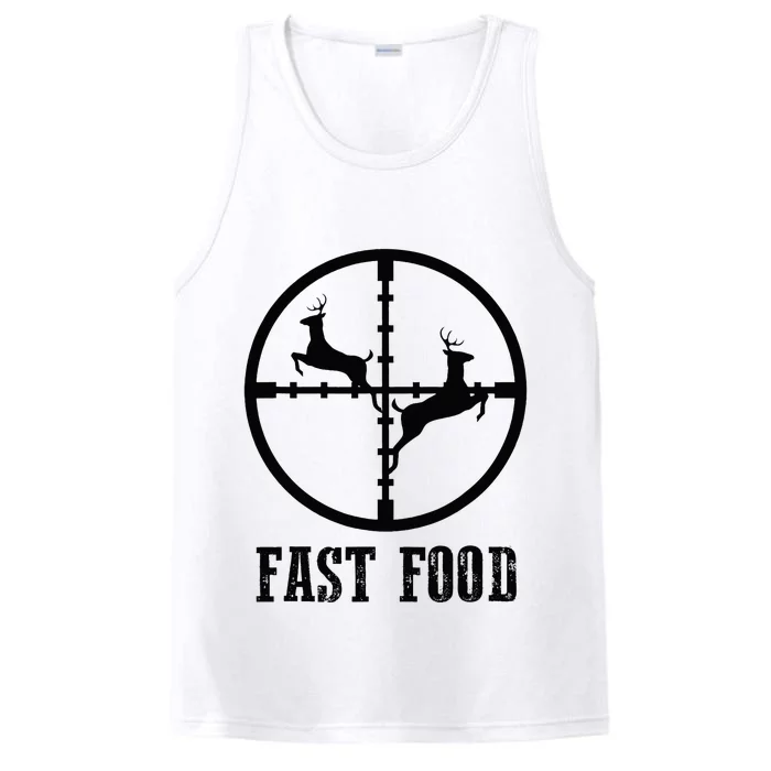 Deer Hunting Funny Hunter Fast Food Gift Performance Tank