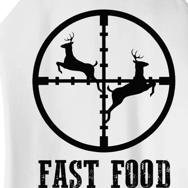 Deer Hunting Funny Hunter Fast Food Gift Women’s Perfect Tri Rocker Tank