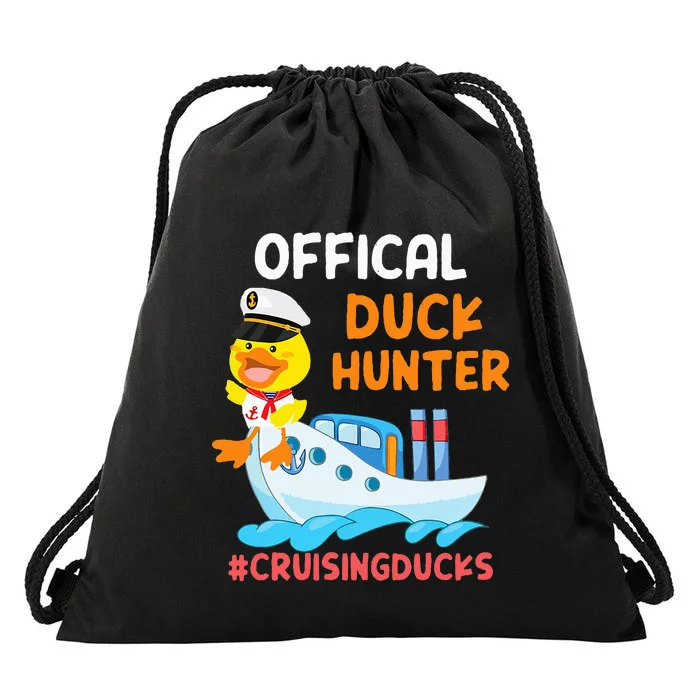 Duck Hunter Funny Duck Cruising Cruise Drawstring Bag