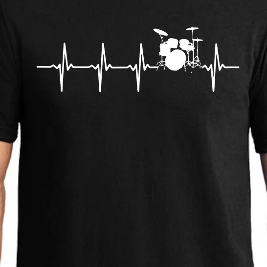 Drums Heartbeat For Drummers Percussionists Pajama Set