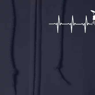 Drums Heartbeat For Drummers Percussionists Full Zip Hoodie