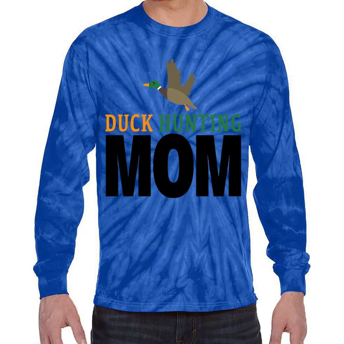 Duck Hunting Family Duck Mom Gift Tie-Dye Long Sleeve Shirt