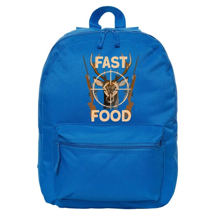 Deer Hunting Fast Food Gift 16 in Basic Backpack