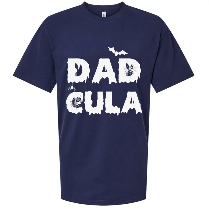 Dadcula Halloween Funny Letter Print Dad Tops Sueded Cloud Jersey T-Shirt