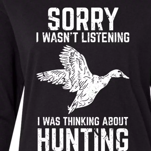 Duck Hunting Funny Gift For Duck And Goose Hunters Gift Womens Cotton Relaxed Long Sleeve T-Shirt