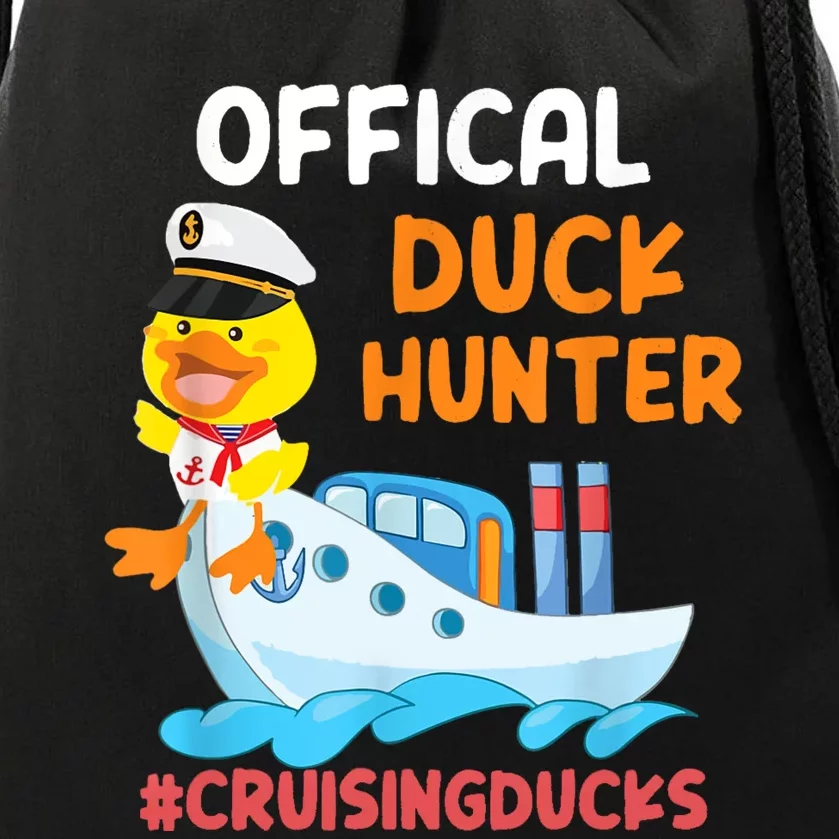 Duck Hunter Funny Duck Cruising Cruise Drawstring Bag