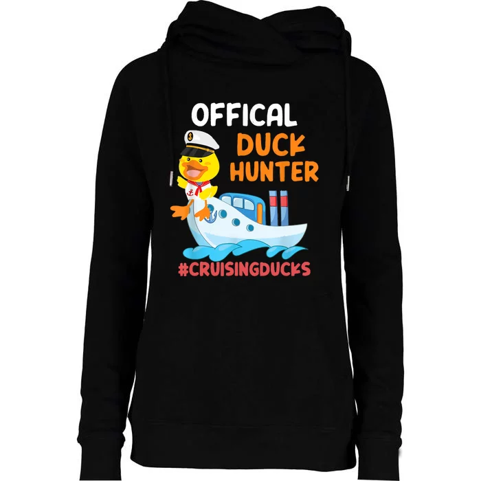 Duck Hunter Funny Duck Cruising Cruise Womens Funnel Neck Pullover Hood