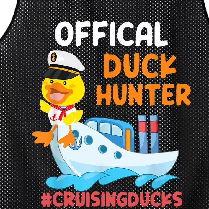 Duck Hunter Funny Duck Cruising Cruise Mesh Reversible Basketball Jersey Tank