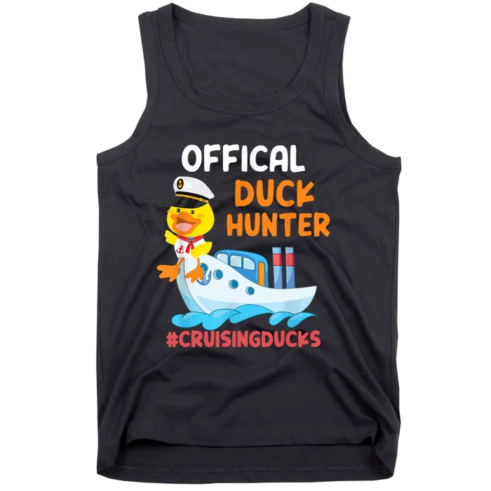 Duck Hunter Funny Duck Cruising Cruise Tank Top