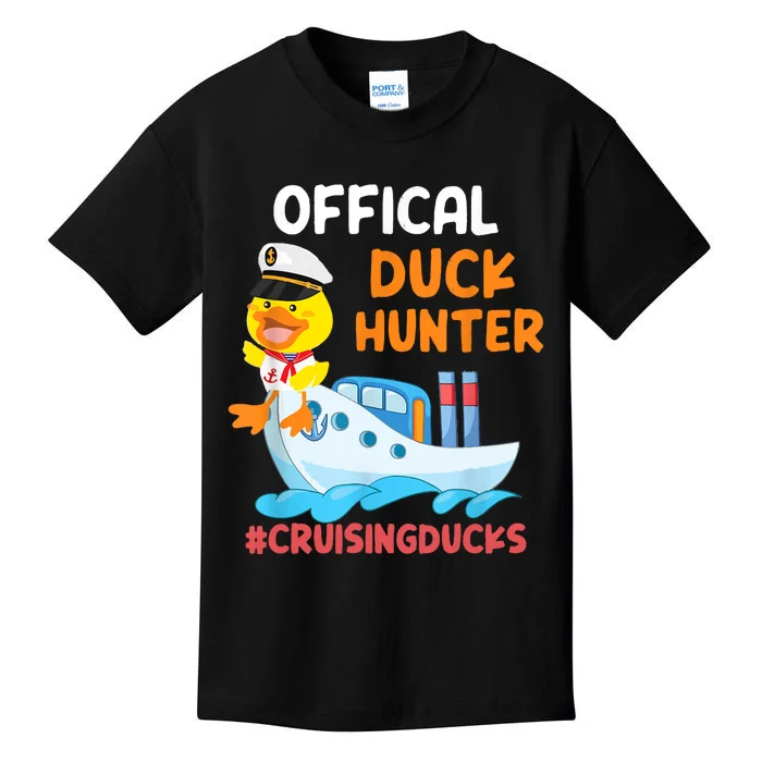 Duck Hunter Funny Duck Cruising Cruise Kids T-Shirt