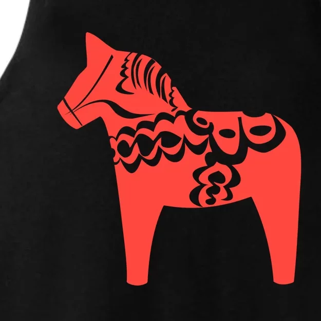 Dala Horse Gift Dalarna Swedish Sweden Sverige Gift Ladies Tri-Blend Wicking Tank