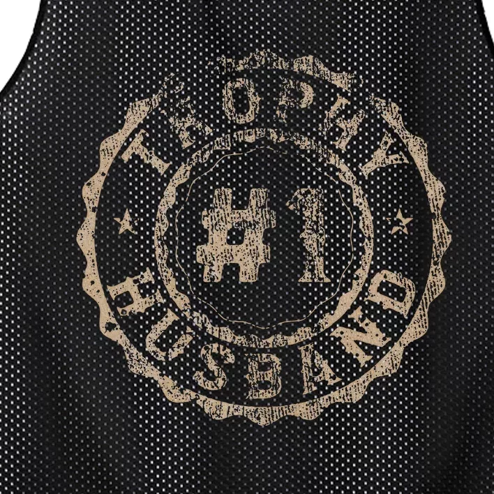 Distressed Husband Gift Trophy Mesh Reversible Basketball Jersey Tank