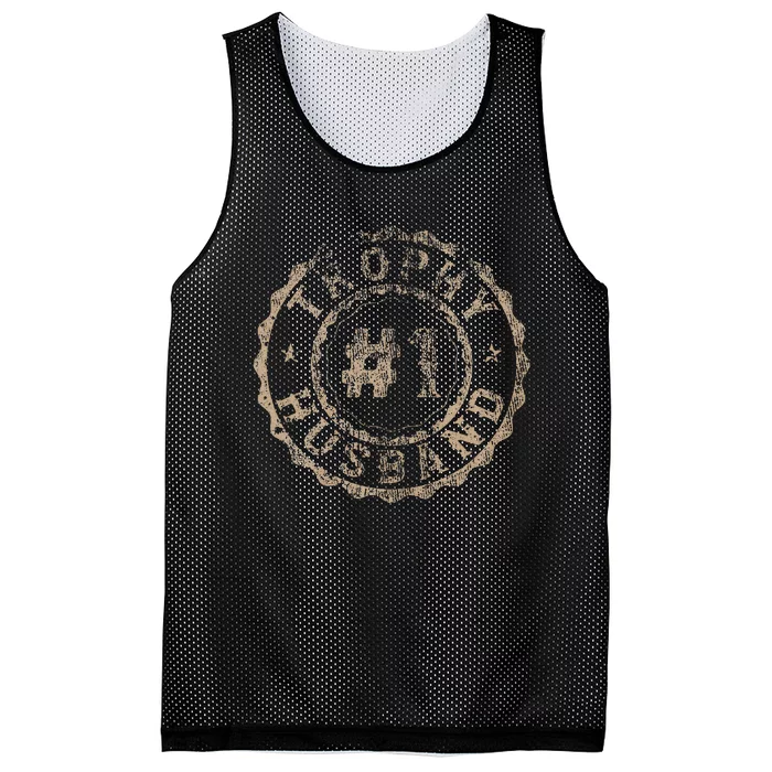 Distressed Husband Gift Trophy Mesh Reversible Basketball Jersey Tank