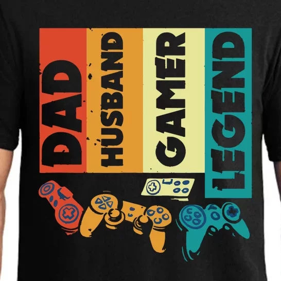 Dad Husband Gamer Legend Dad Video Gamer Pajama Set