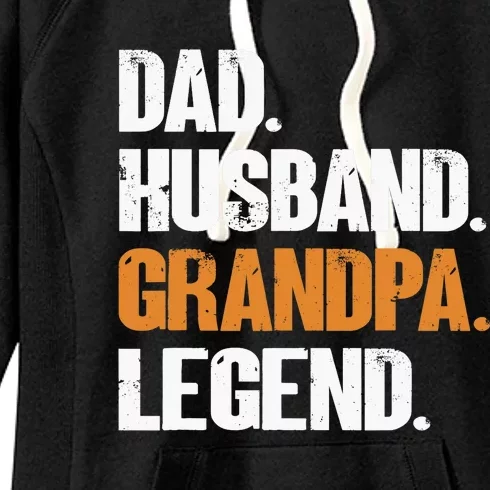 Dad Husband Grandpa Legend - Funny Grandad New Grandpa Women's Fleece Hoodie