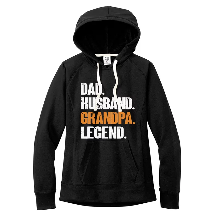 Dad Husband Grandpa Legend - Funny Grandad New Grandpa Women's Fleece Hoodie