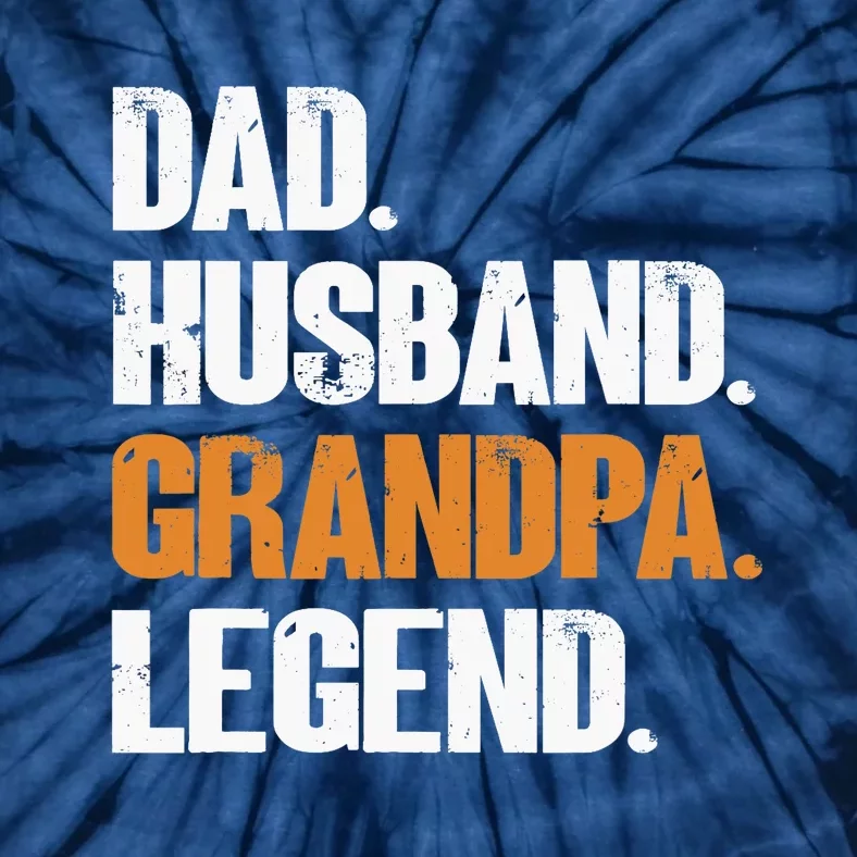 Dad Husband Grandpa Legend - Funny Grandad New Grandpa Tie-Dye T-Shirt