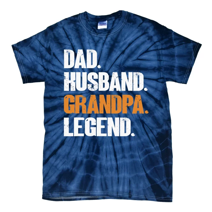 Dad Husband Grandpa Legend - Funny Grandad New Grandpa Tie-Dye T-Shirt