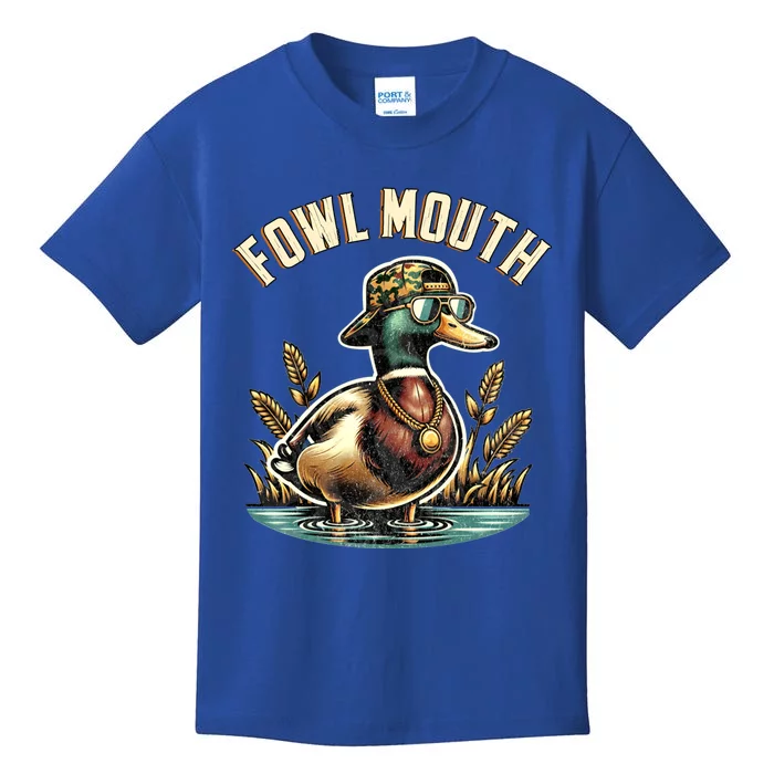 Duck Hunting Goose Hunt Funny Duck Hunter Cool Gift Fowl Mouth Cute Gift Kids T-Shirt