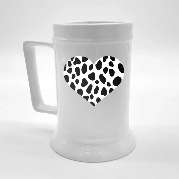 Dalmatian Heart Gift Front & Back Beer Stein