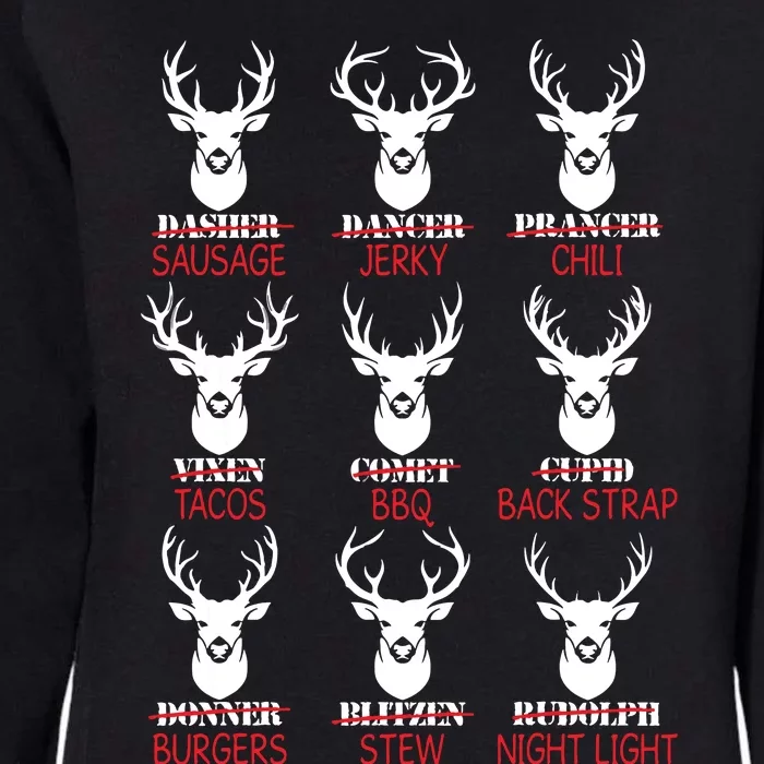 Deer Hunting Gift Hunter Of All Santas Reindeer Womens California Wash Sweatshirt