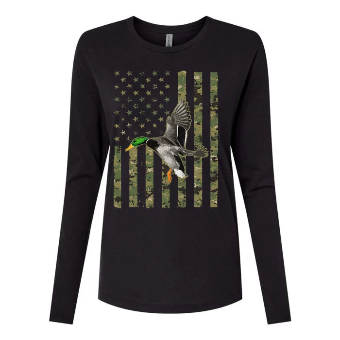 Duck Hunting Goose Hunt Duck Hunter Womens Cotton Relaxed Long Sleeve T-Shirt