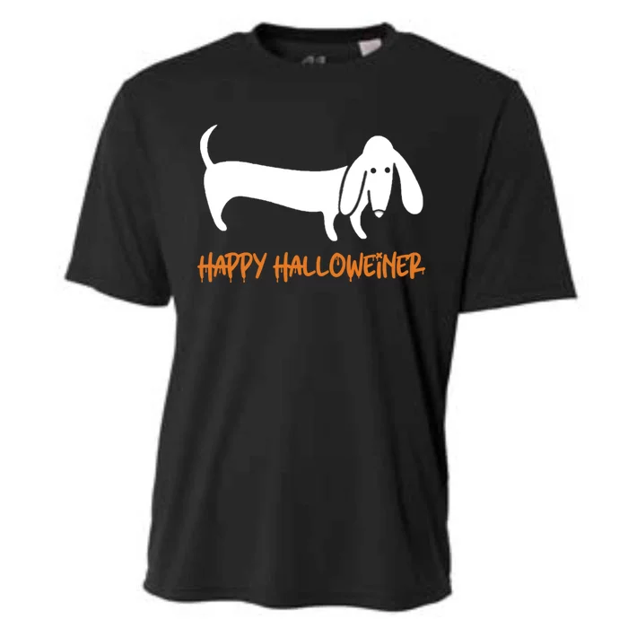 Dachshund Happy Halloweiner Funny Halloween Dogs Lover Funny Gift Funny Gift Cooling Performance Crew T-Shirt