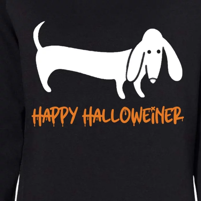 Dachshund Happy Halloweiner Funny Halloween Dogs Lover Funny Gift Funny Gift Womens California Wash Sweatshirt