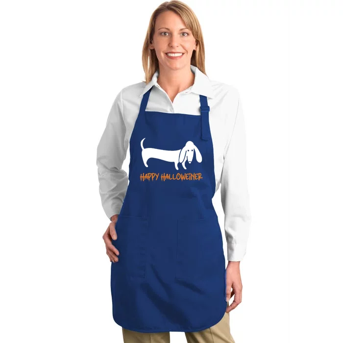 Dachshund Happy Halloweiner Funny Halloween Dogs Lover Funny Gift Funny Gift Full-Length Apron With Pocket