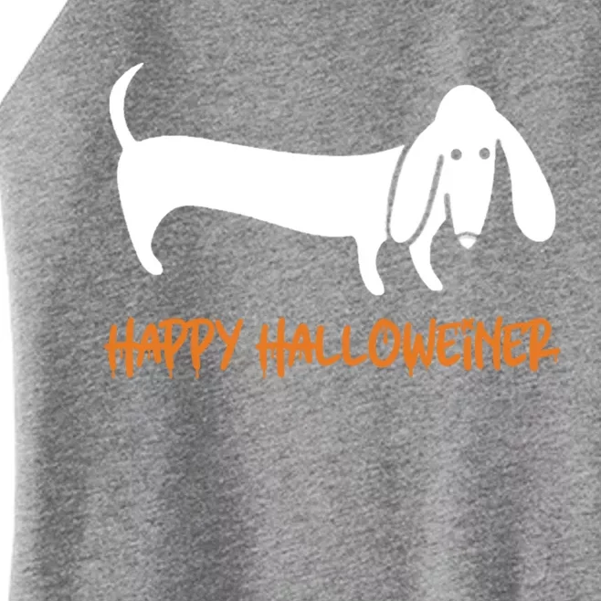 Dachshund Happy Halloweiner Funny Halloween Dogs Lover Funny Gift Funny Gift Women’s Perfect Tri Rocker Tank