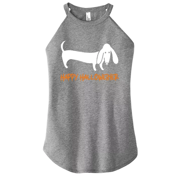 Dachshund Happy Halloweiner Funny Halloween Dogs Lover Funny Gift Funny Gift Women’s Perfect Tri Rocker Tank