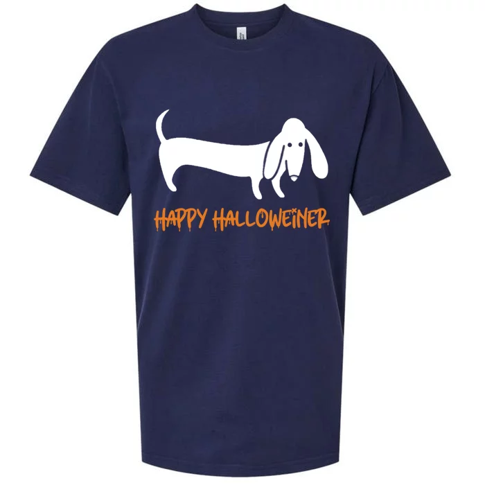 Dachshund Happy Halloweiner Funny Halloween Dogs Lover Funny Gift Funny Gift Sueded Cloud Jersey T-Shirt