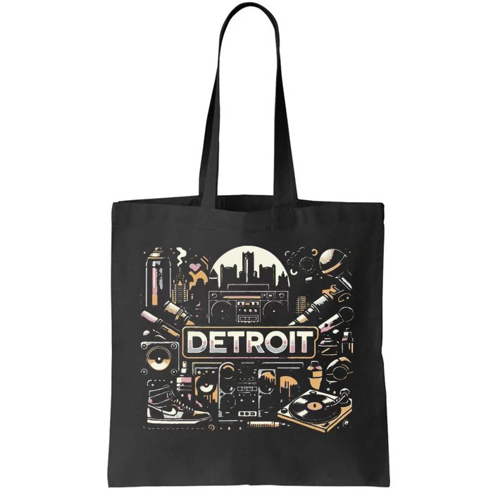 Detroit Hip Hop Tote Bag