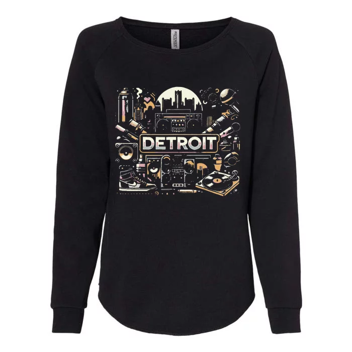 Detroit Hip Hop Womens California Wash Sweatshirt