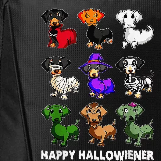 Dachshund Happy Halloweiner Funny Halloween Dogs Lover City Backpack