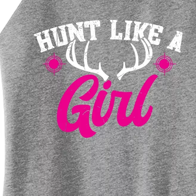 Deer Hunting Hunt Like A Cute Gift Women’s Perfect Tri Rocker Tank