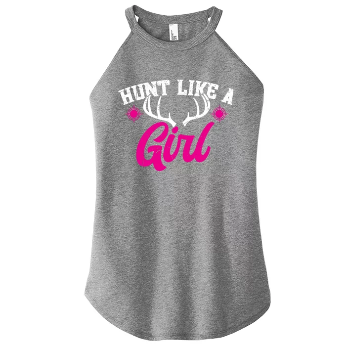 Deer Hunting Hunt Like A Cute Gift Women’s Perfect Tri Rocker Tank