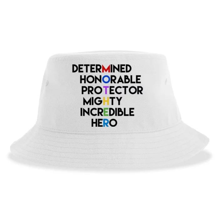 Determined Honorable Hero Mother Gift For Mom Sustainable Bucket Hat