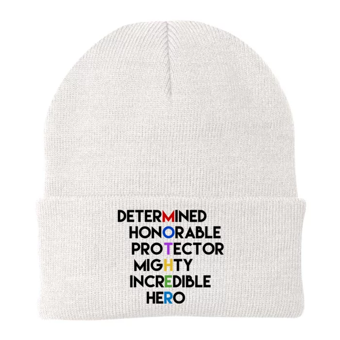 Determined Honorable Hero Mother Gift For Mom Knit Cap Winter Beanie