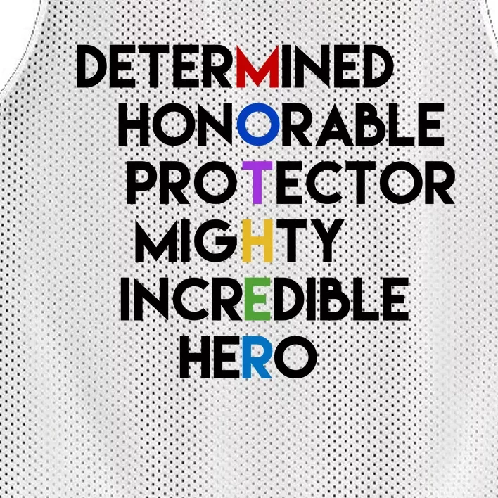 Determined Honorable Hero Mother Gift For Mom Mesh Reversible Basketball Jersey Tank