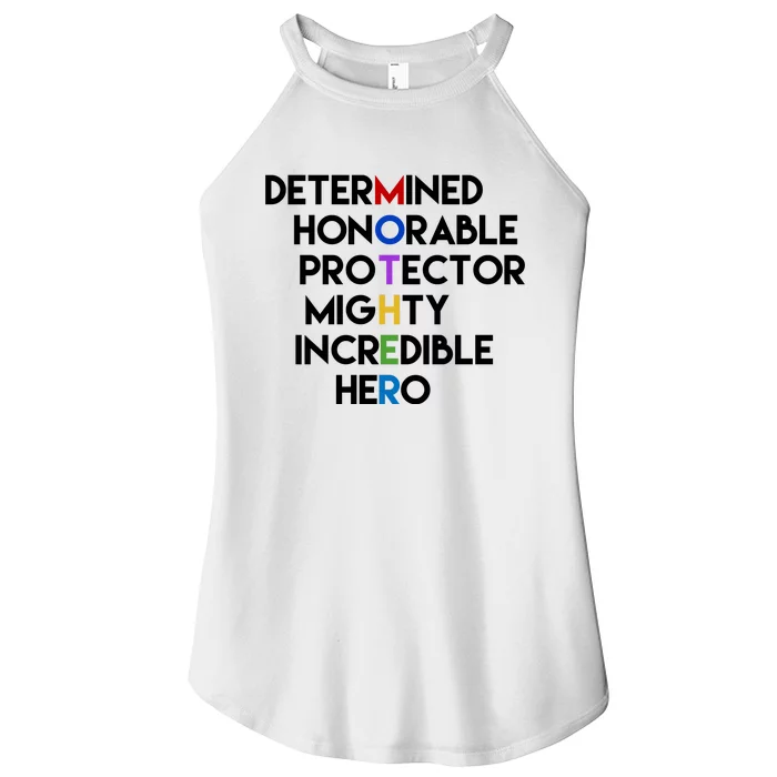 Determined Honorable Hero Mother Gift For Mom Women’s Perfect Tri Rocker Tank