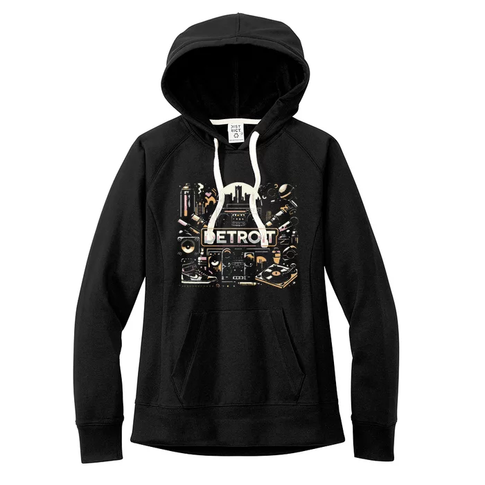 Detroit Hip Hop Women's Fleece Hoodie