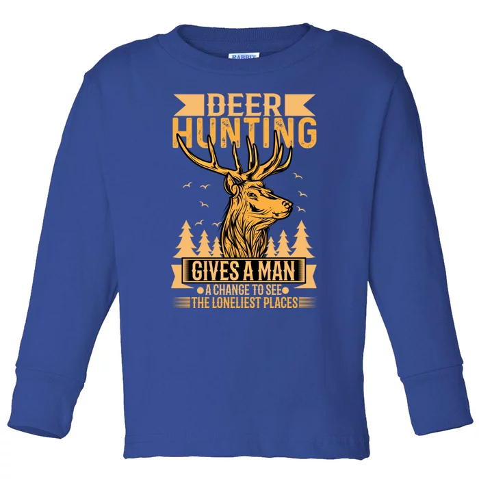 Deer Hunting Hunting Gift Toddler Long Sleeve Shirt