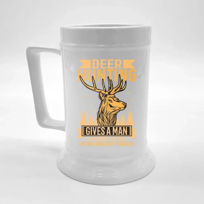 Deer Hunting Hunting Gift Front & Back Beer Stein