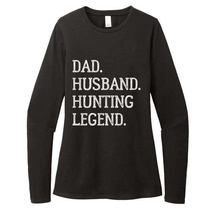 Dad Husband Hunting Legend Vintage Hunting Dad Gift Womens CVC Long Sleeve Shirt