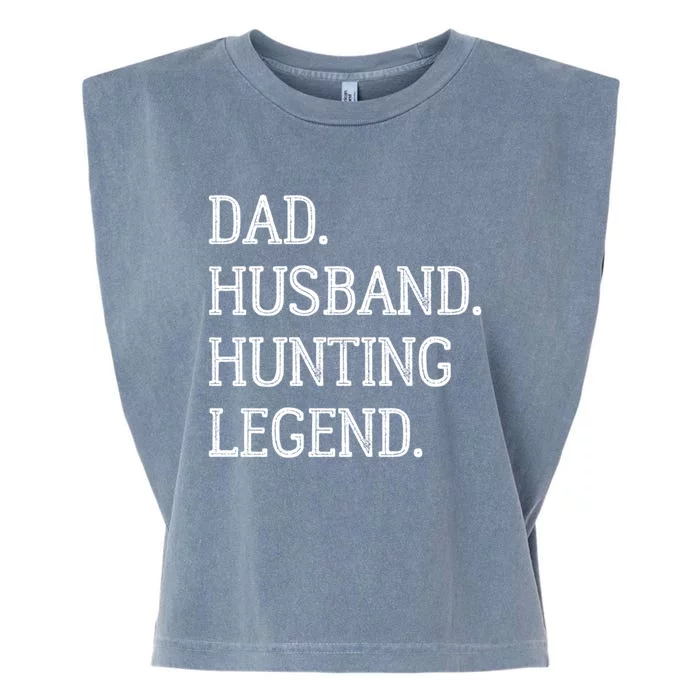 Dad Husband Hunting Legend Vintage Hunting Dad Gift Garment-Dyed Women's Muscle Tee