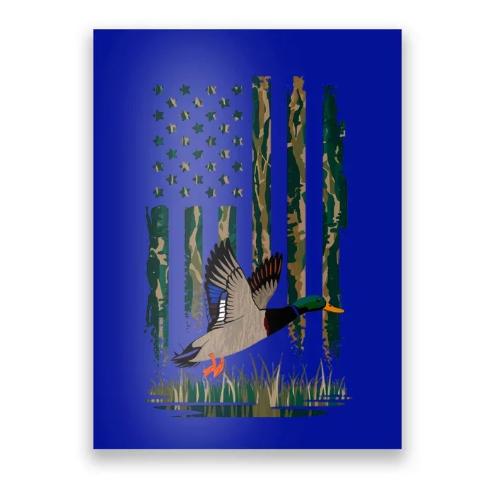 Duck Hunting Hoodie Camo Usa Flag Country Hoodies Waterfowl Poster