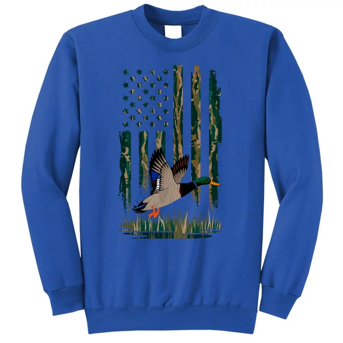 Duck Hunting Hoodie Camo Usa Flag Country Hoodies Waterfowl Tall Sweatshirt