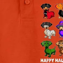 Dachshund Happy Halloweiner Funny Halloween Dogs Lover Gifts Dry Zone Grid Performance Polo