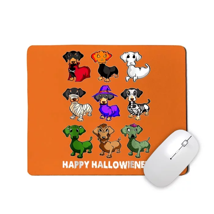 Dachshund Happy Halloweiner Funny Halloween Dogs Lover Gifts Mousepad